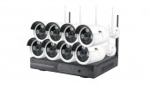 Комплект видеонаблюдения Partizan Outdoor Wireless Kit 2Mp 8xIP v1.1