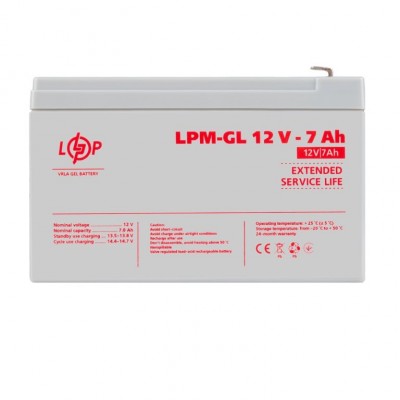 Батарея аккумуляторна GEL LogicPower LPM-GL 12V 7Ah