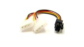 Кабель живлення відеокарт Atcom (16185) 6pin-2molex