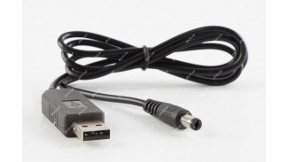 Кабель USB з перетворювачем напруги з 5V на 12V 5.5 х 2.5 мм