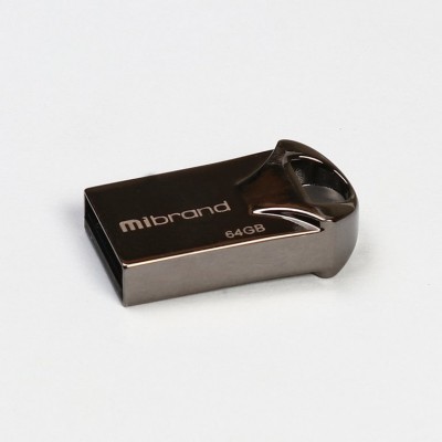 Накопитель Mibrand Hawk 64Gb Black USB 2.0 (MI2.0/HA64M1B) 