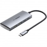 Хаб Ugreen CM480 USB-C to 2×USB 3.2+2×USB-C Adapter 10G Space Gray (UGR-30758)