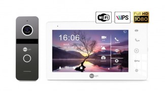 Комплект відеодомофону Neolight NeoKIT HD+ Graphite WiFi