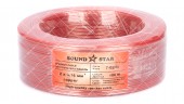 Кабель акустичний Sound Star 2x0.16 CU прозоро-червоний 100 метрів