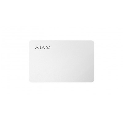 Комплект безконтактних карток Ajax Pass білий 3шт
