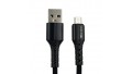 Кабель USB 2.0 AM to Micro USB Mibrand MI-32 Nylon Charging Line чорний 2.0 метра