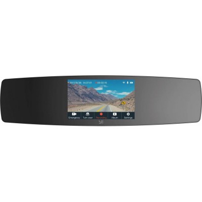 Відеореєстратор дзеркало YI Mirror Dash Camera International Edition (Black)