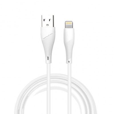 Кабель USB 2.0 Lighting WUW-X196 2.4А White 1 метр