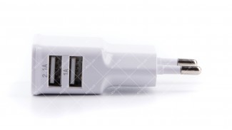 Адаптер мережевий 220В 5V 2.1A/1.0A USB 2 порти