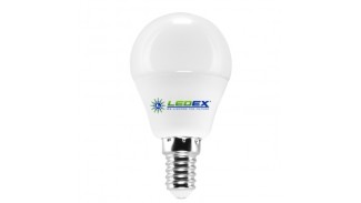 Світлодіодна лампочка LEDEX 6W E14 3000K PREMIUM G45 (КУЛЯ)