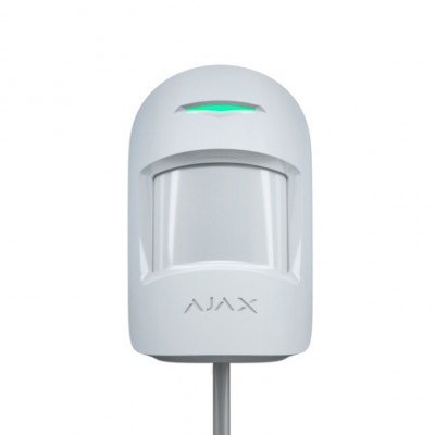 Дротовий датчик руху Ajax MotionProtect Plus Fibra білий