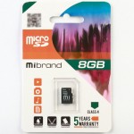 Карта пам'яті microSDHC UHS-1 Mibrand 8GB class 4 (MICDC4/8GB)