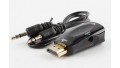 Конвертер HDMI у VGA + аудіо + шнур AUX