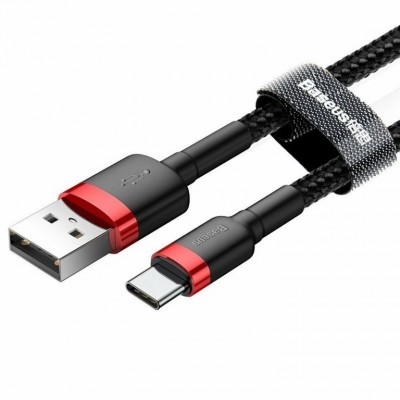 Кабель USB 2.0 TYPE-C Essager 2 метри 66W/100W + LED, Black