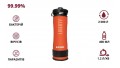  Портативна пляшка для очищення води LifeSaver Liberty Orange