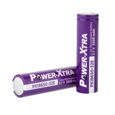 Акумулятор Li-ion Power-Xtra 18650 3200mAh 3.7V Violet