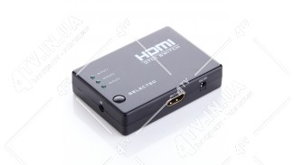 Перемикач SWITCH HDMI 3 port MINI з ІЧ-пультом