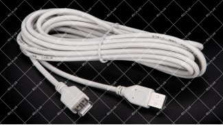 Кабель подовжувач USB 2.0 Female to Male 5 метрів сірий