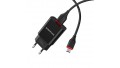 Адаптер мережевий BOROFONE BA20A + single port charger set (Micro-USB) Black