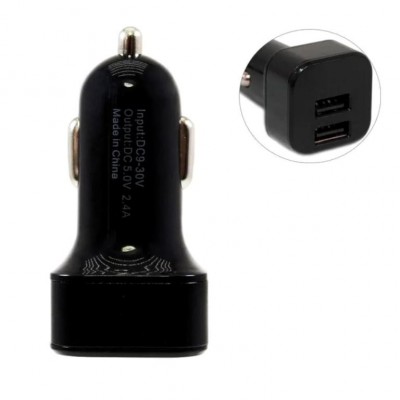 Автомобільний зарядний пристрій HZ HC-1 на 2 USB чорний