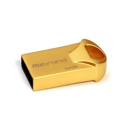 Накопитель Mibrand Hawk 64Gb Gold USB 2.0 (MI2.0/HA64M1G) 