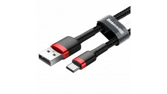 Кабель USB 2.0 TYPE-C Toocki mix Color 2 метри 66W/100W + LED, Black