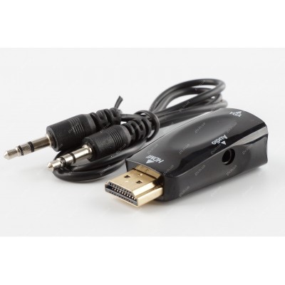 Конвертер HDMI у VGA + аудіо + шнур AUX