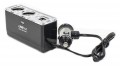 Розгалужувач автоприкурювача WF-0023 на 2 гнізда + 2 USB з кабелем