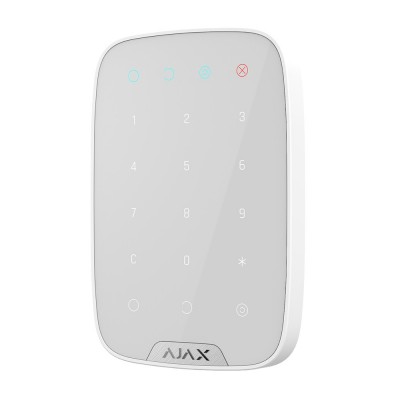 Бездротова клавіатура сенсорна Ajax KeyPad біла