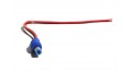 Роз'єм живлення DC-M 5.5x2.1мм із кабелем 25 см чорний-червоний Blue Plug