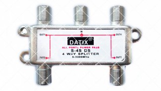 Спліттер 4-WAY Splitter DATIX S4S DS з проходом живлення