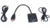 Адаптер (перехідник) HDMI - VGA + AUDIO + ЖИВЛЕННЯ 0.2м