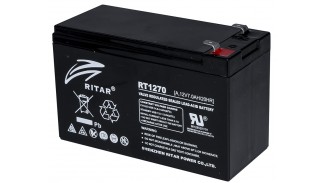Батарея акумуляторна Ritar AGM RT1270B 12V 7.0 Ah чорна