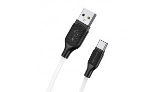 Кабель BOROFONE BX42 USB 2.0 TYPE-C 3A 1 метр white