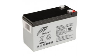 Батарея акумуляторна Ritar AGM RT1290 12V 9 Ah сіра 