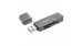 Хаб Hoco HB39 USB/Type-C 3.0 High-Speed Card Reader Metal Gray