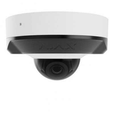 Дротова охоронна IP-камера Ajax DomeCam Mini (5 Mp/2.8 mm) White