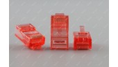 Роз'єм конектор Ritar RJ-45 8P8C Cat.5 Pink 100шт