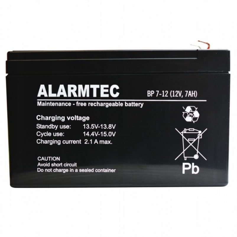 Батарея акумуляторна AGM Alarmtec BP7-12 12V 7Ah | Придбати