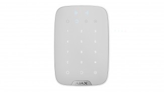 Бездротова клавіатура сенсорна Ajax KeyPad Plus біла