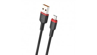 Кабель USB 2.0 to Micro USB WUW-X203 2.4 Black 1 метр