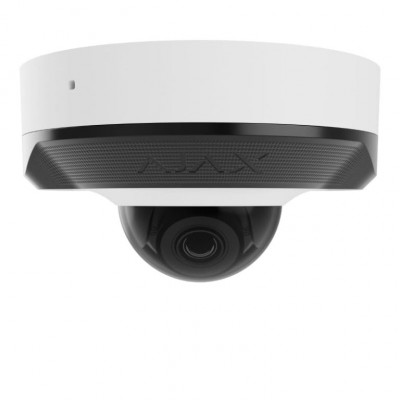 Дротова охоронна IP-камера Ajax DomeCam Mini (8 Mp/4.0 mm) White