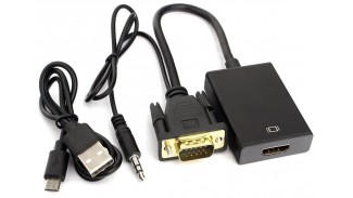 Адаптер (перехідник) VGA - HDMI A-VGA-HDMI-01 + Audio