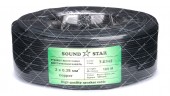 Кабель сигнальний Sound Star 2x0.35 CU 100 метрів чорний
