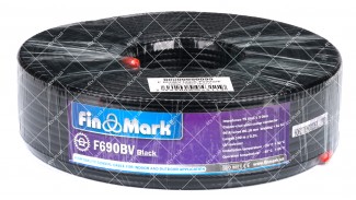 Кабель коаксіальний FinMark F690BV 100 метрів 75 Ом чорний