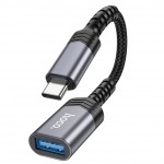 Перехідник Hoco UA24 USB АF to Type-C USB3.0 (6942007608848) 