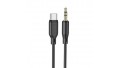 Аудіо-кабель BOROFONE BL18 AUX 3.5 мм для Apple Lightning Black 1 метр