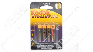 Батарейка Kodak Xtralife Alkaline 1.5V AAA 4 шт блістер