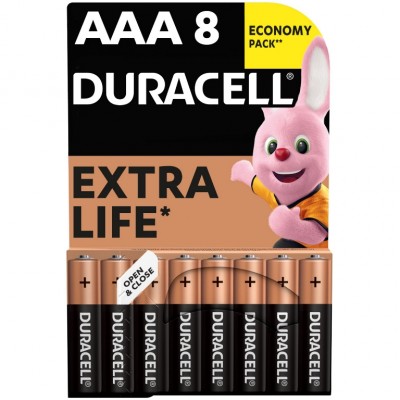 Батарейка Duracell Basic AAA MN2400 LR03 8 шт