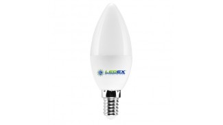 Світлодіодна лампочка LEDEX 6W E14 4000K PREMIUM C37 (СВІЧКА)